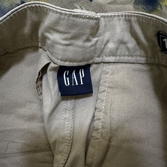Gap Womens Pants Beige Size 12 Tall Straight Up Khaki High Rise Cotton Blend $80 - Picture 9 of 14